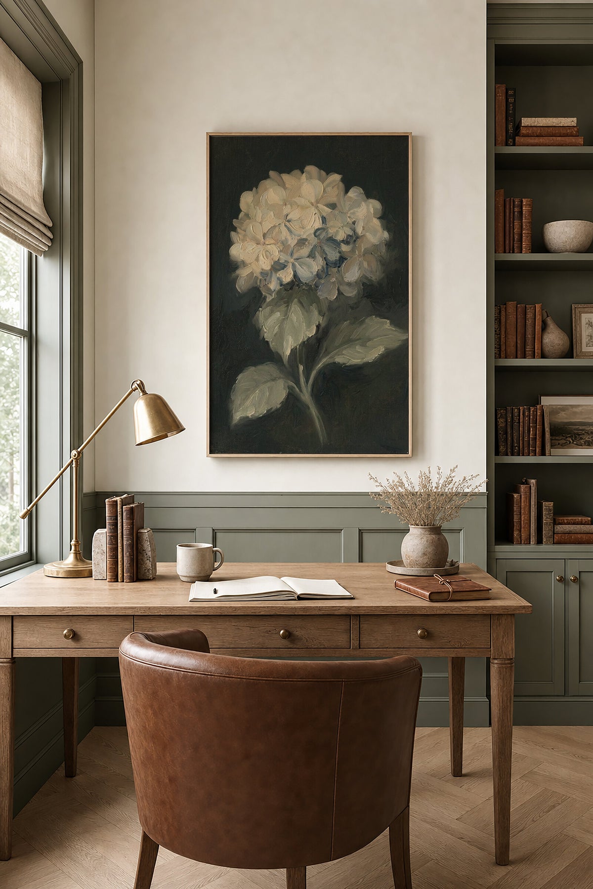 Stuart Park White Hydrangea wall art