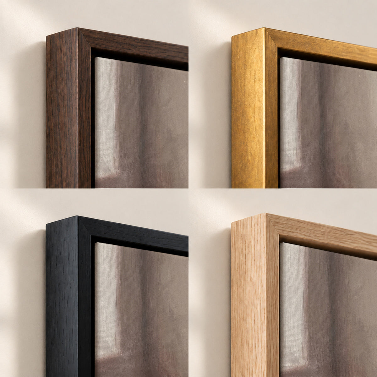 Bread and Cup by the Window frame finish options: Brown, Gold, Black and Natural