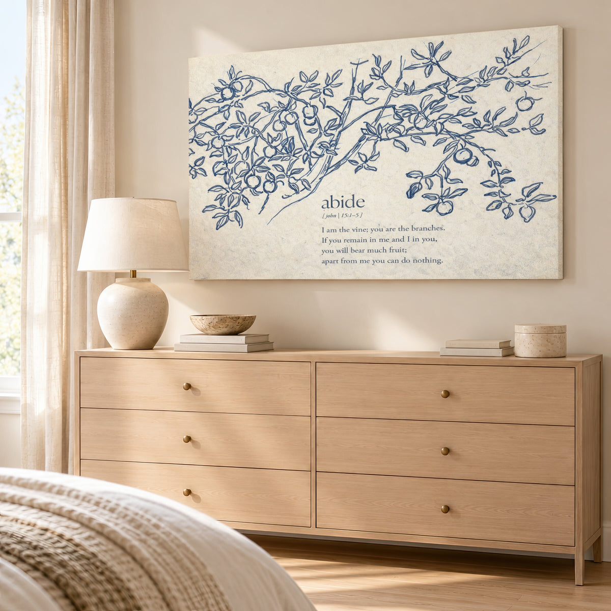 Blue Abide wall art