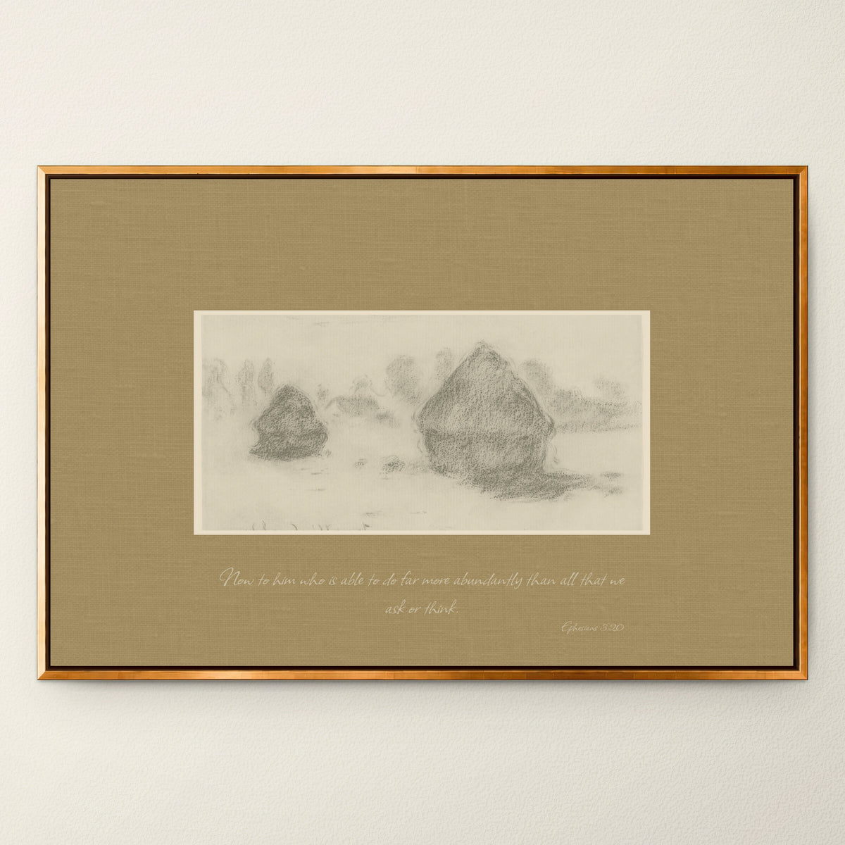 Vintage Haystack Sketch wall art