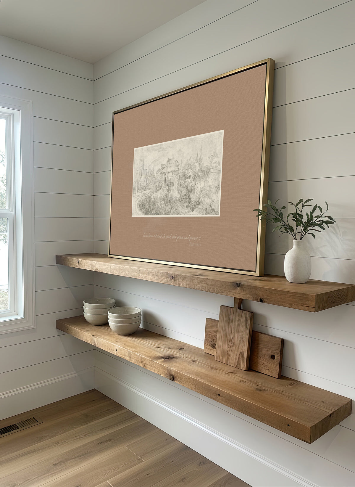 Rustic Village Sketch wall art