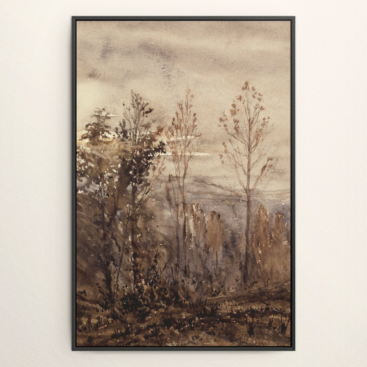 Autumn Trees at Dusk wall art