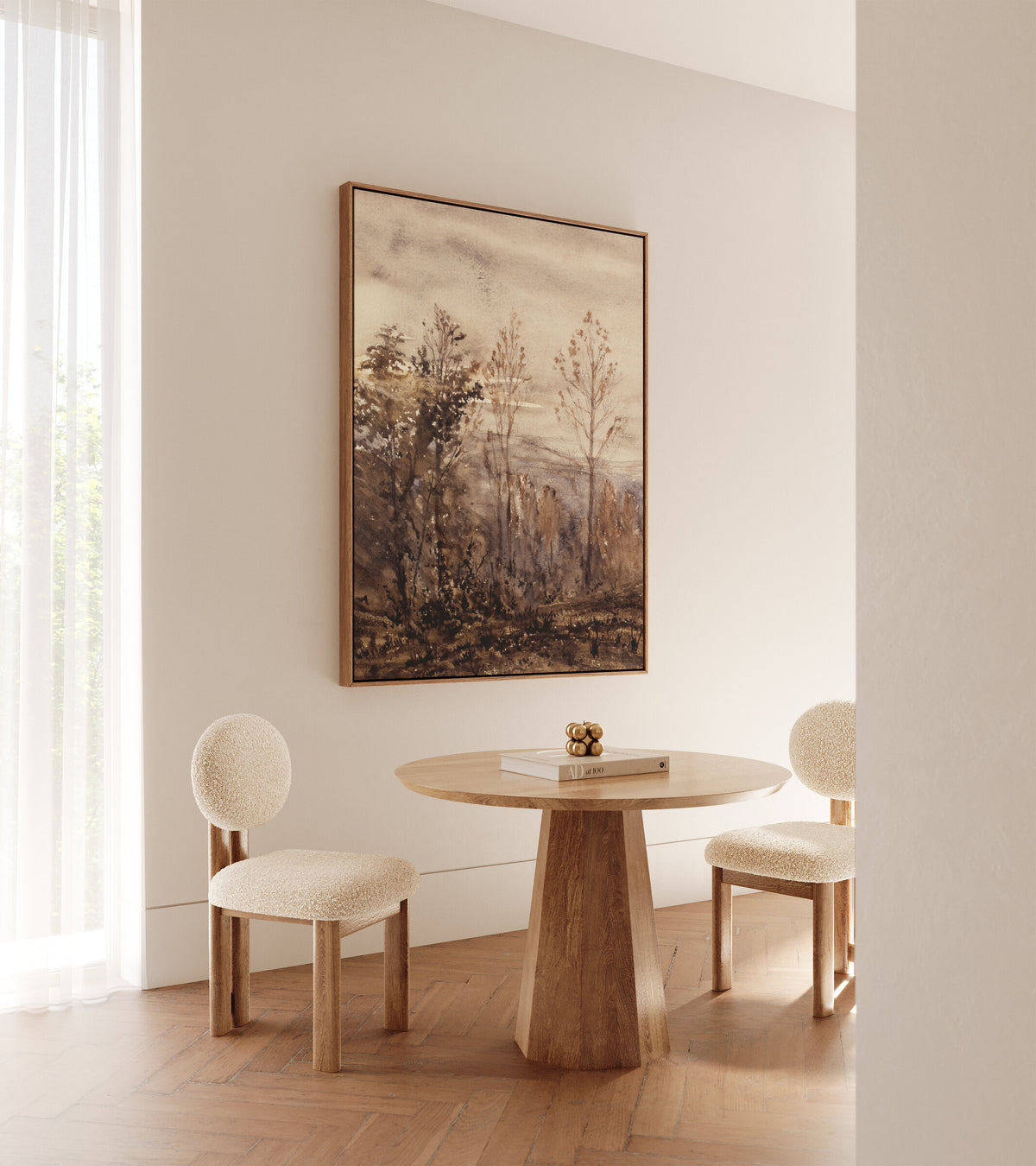 Autumn Trees at Dusk wall art