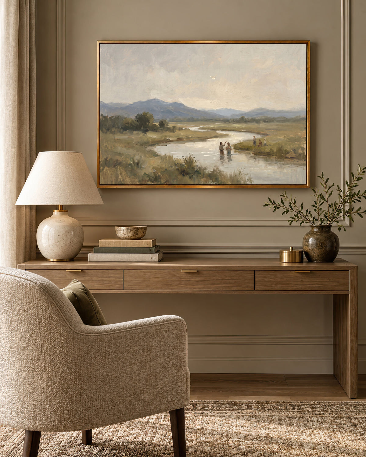 Baptism in the River wall art