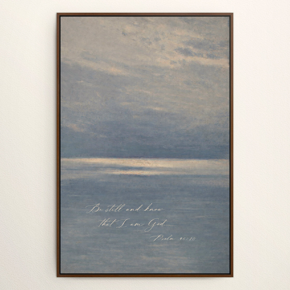 Be Still Blue Waters wall art