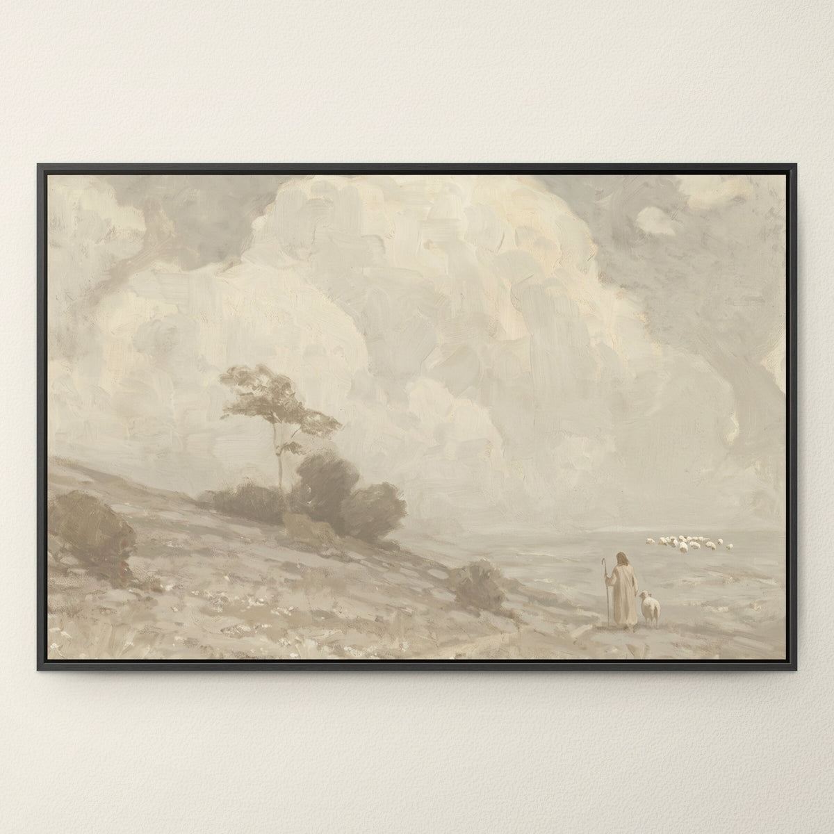 Farmhouse Faith Cumulus Hillside wall art