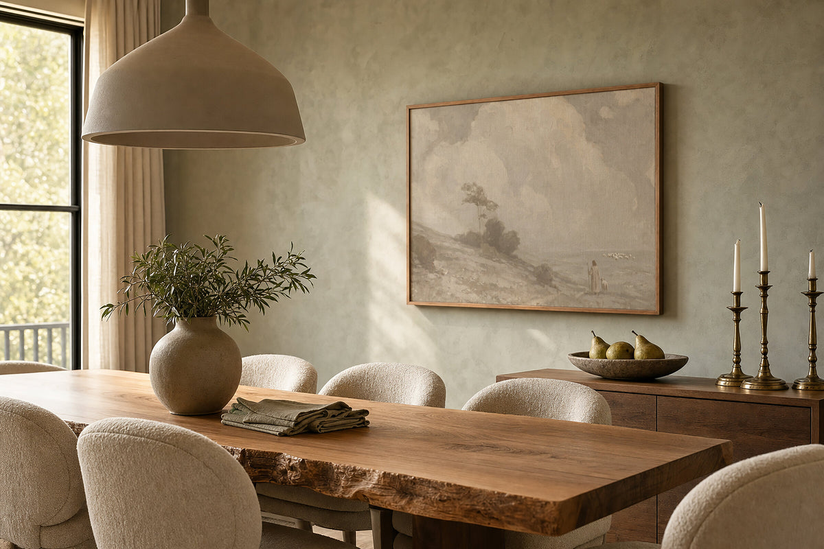 Farmhouse Faith Cumulus Hillside wall art