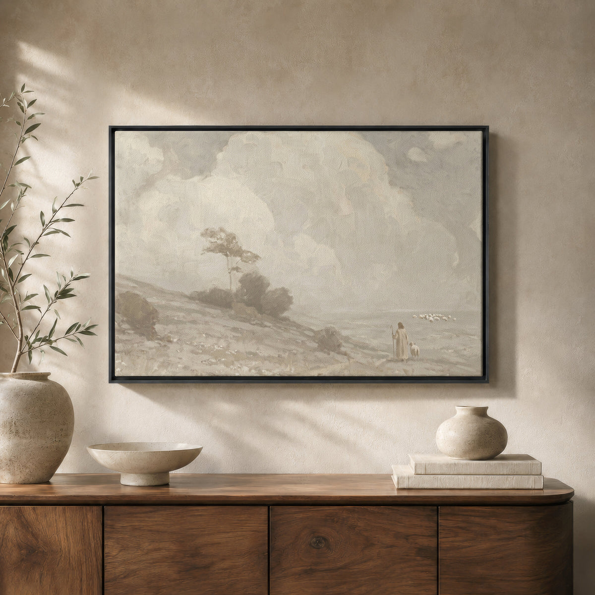 Farmhouse Faith Cumulus Hillside wall art