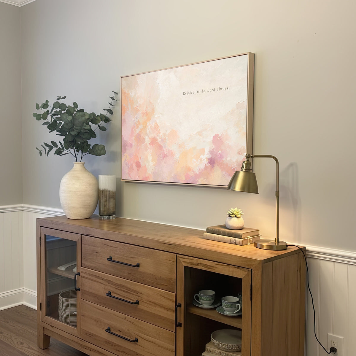 Rejoice in the Lord Always — Philippians 4:4 wall art