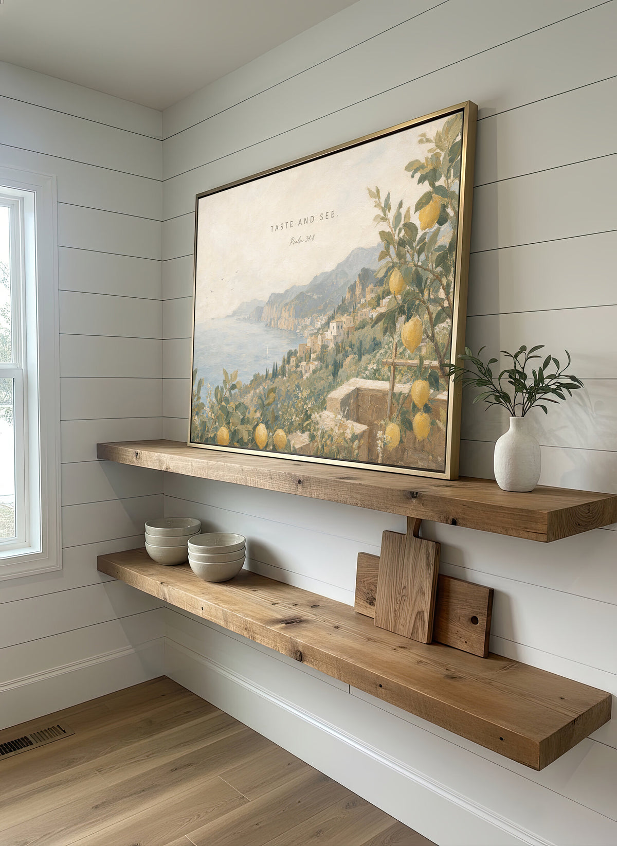 Taste and See Lemon Coast — Psalm 34:8 wall art