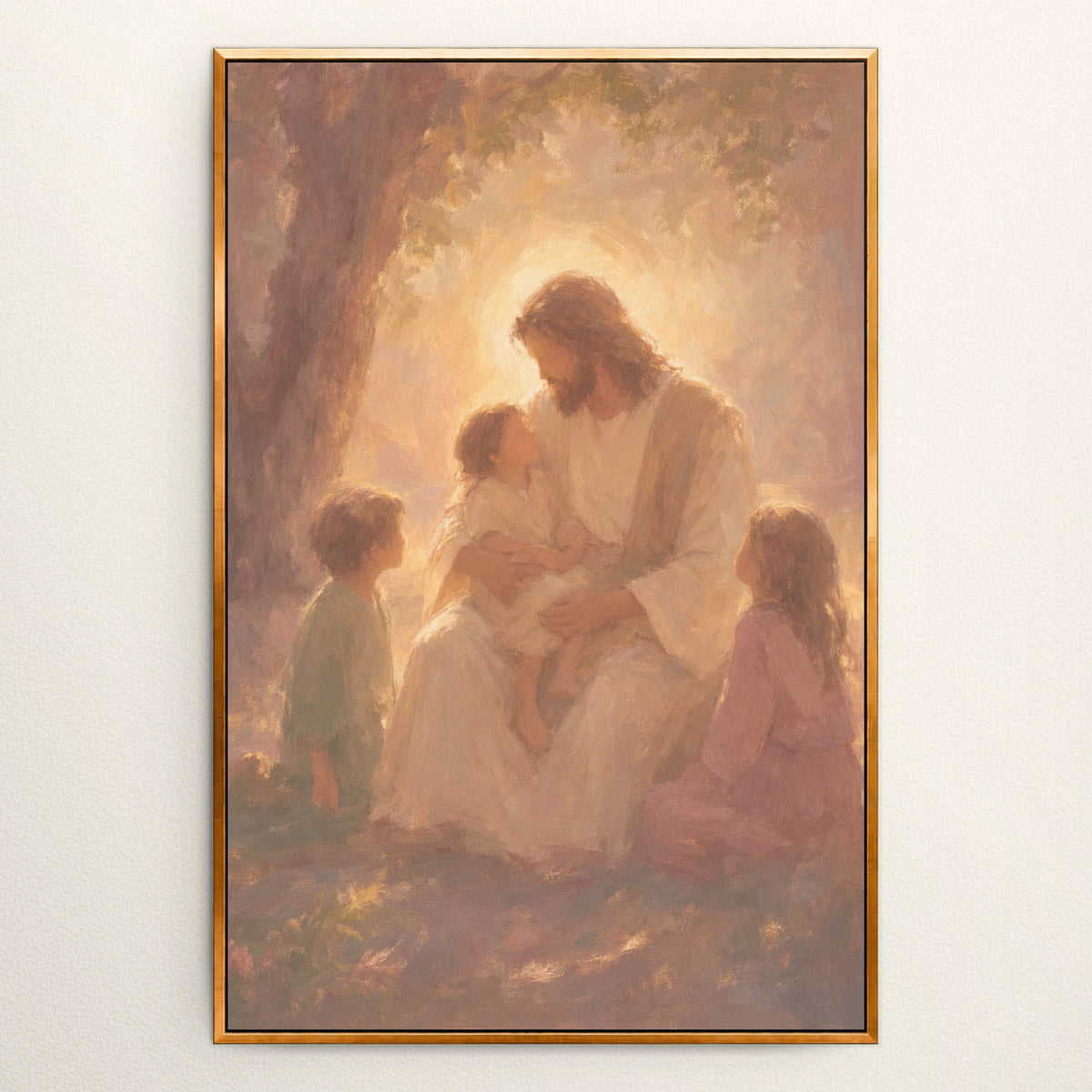 Jesus with the Little Children wall art