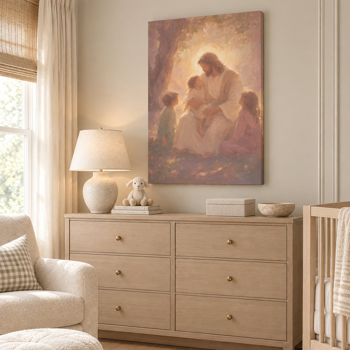 Jesus with the Little Children wall art