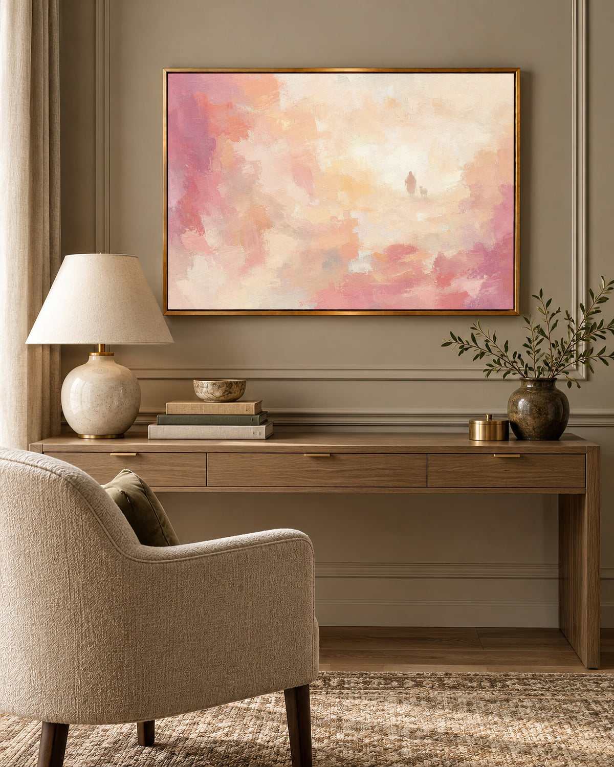 Good Shepherd Blush Pink wall art