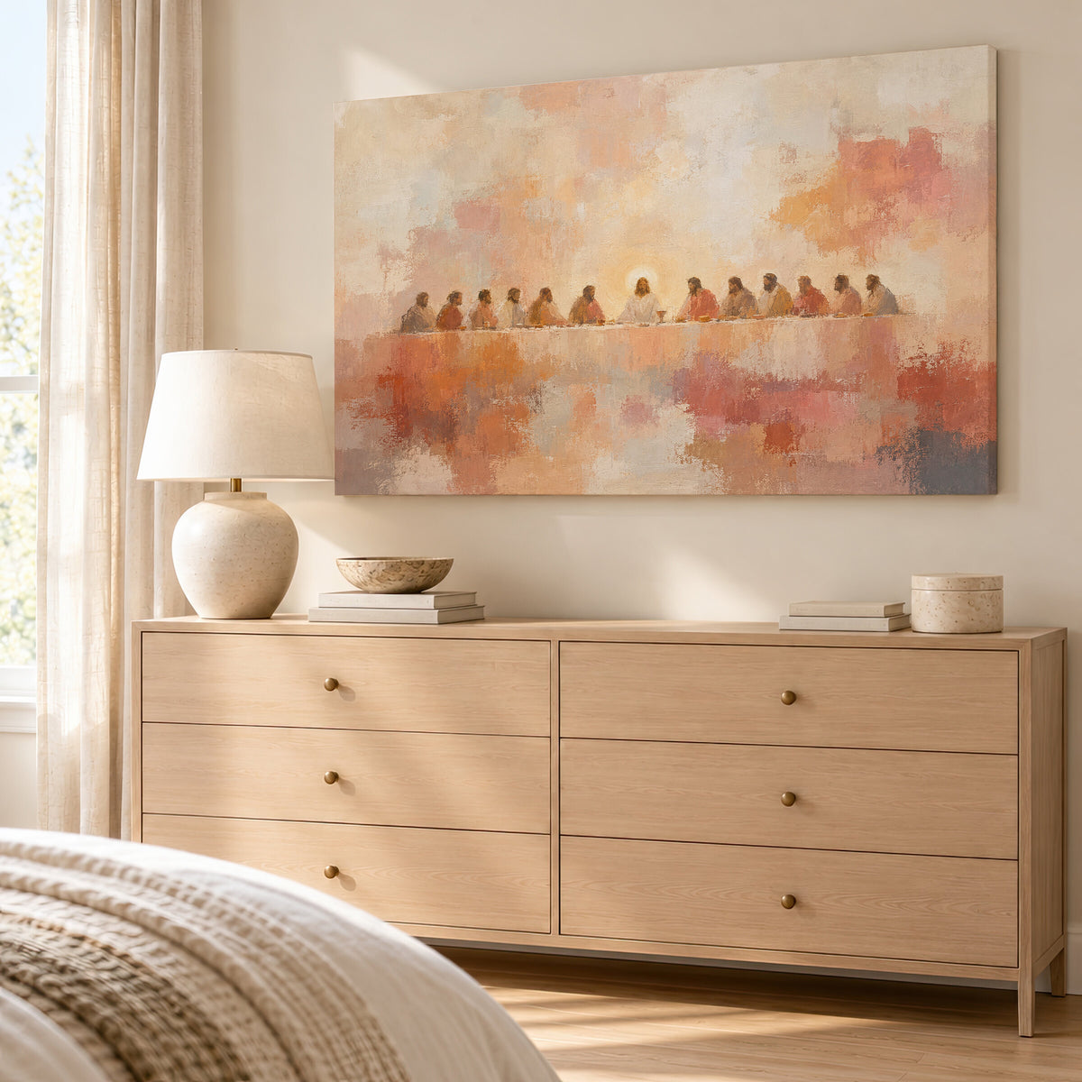 Last Supper Warm Neutral wall art