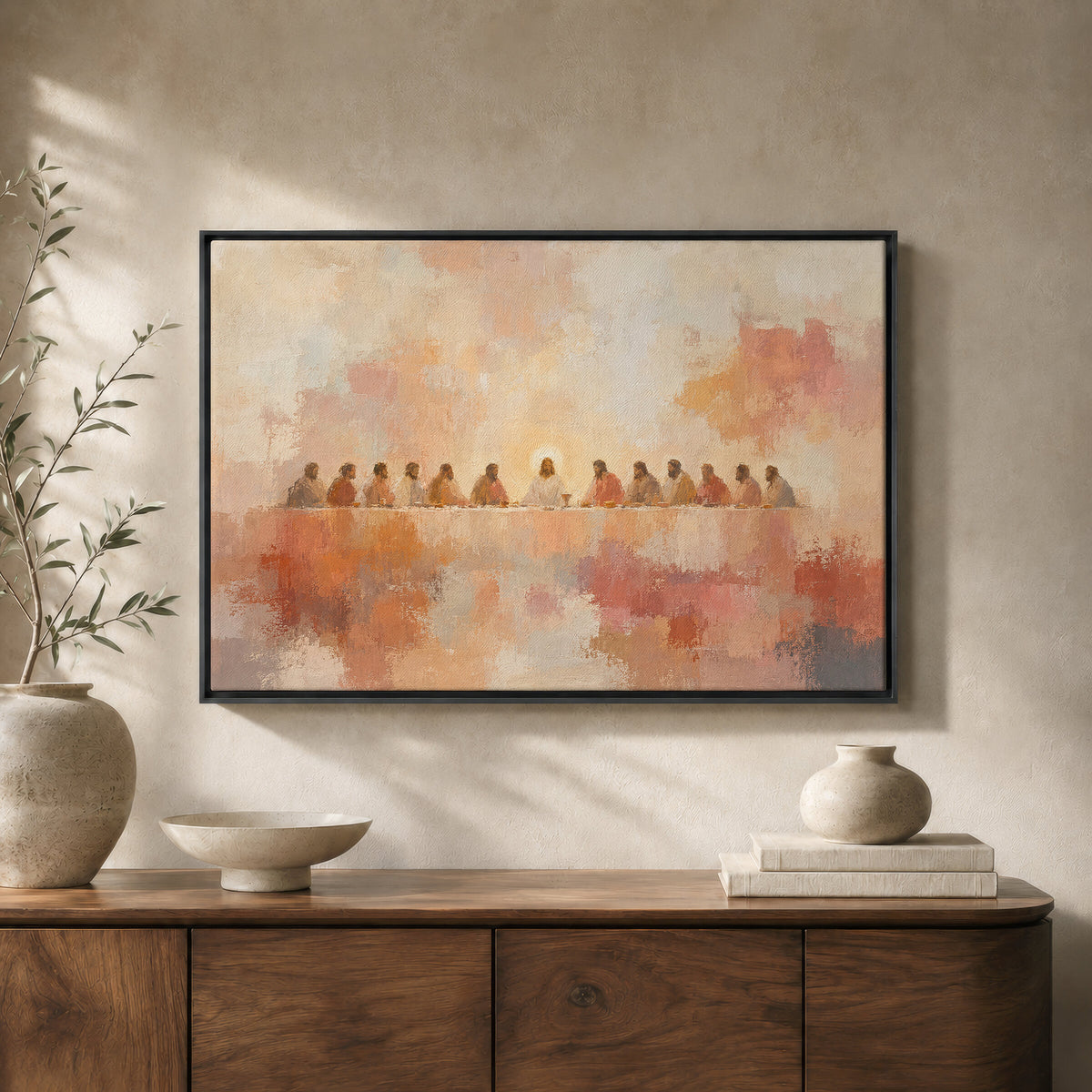 Last Supper Warm Neutral wall art