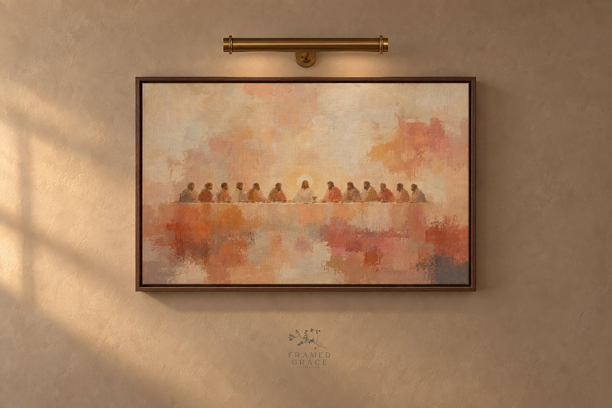 Last Supper Warm Neutral wall art