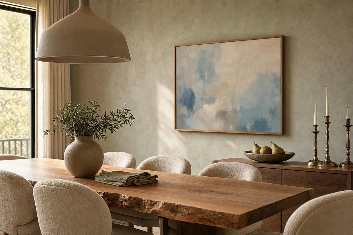 Blue Cross wall art