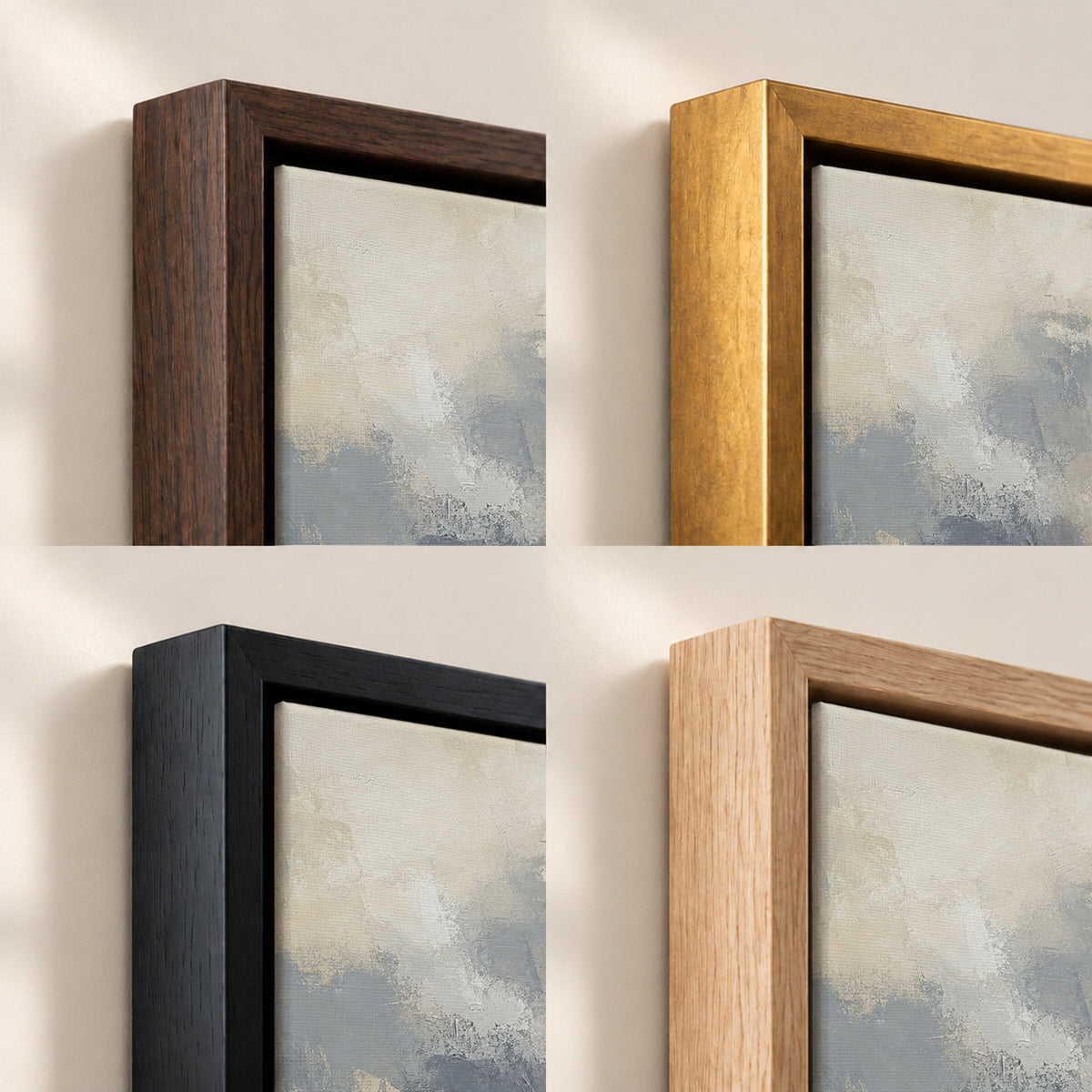 Abstract Cross Blue Gray wall art