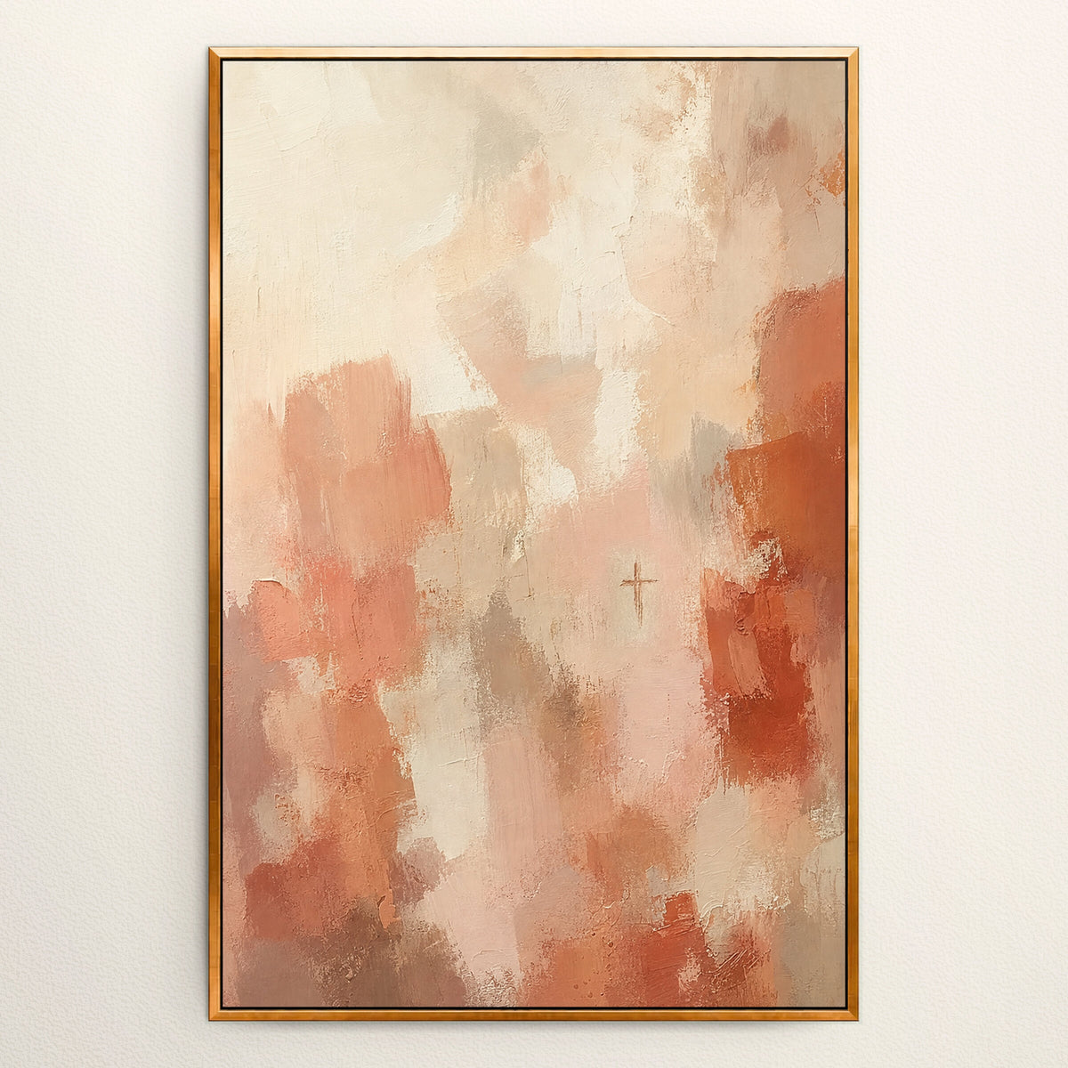 Cross Terracotta Clay wall art