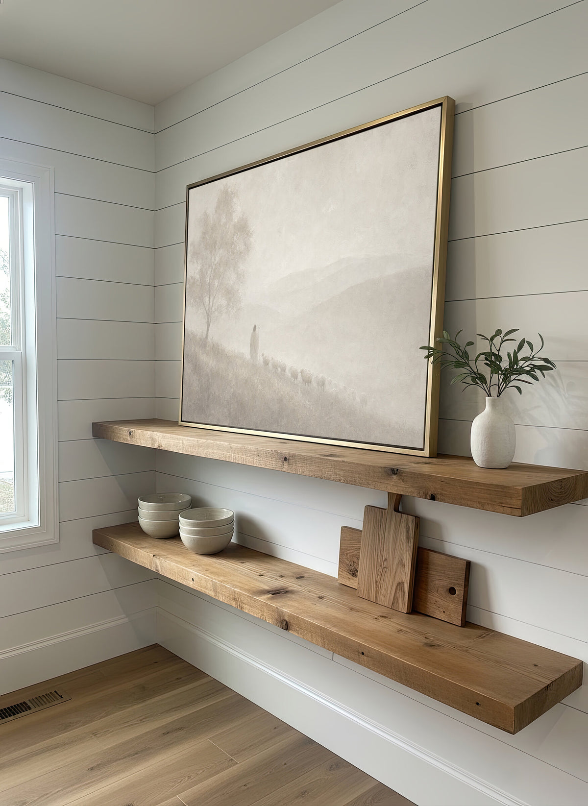 Good Shepherd Neutral Beige wall art