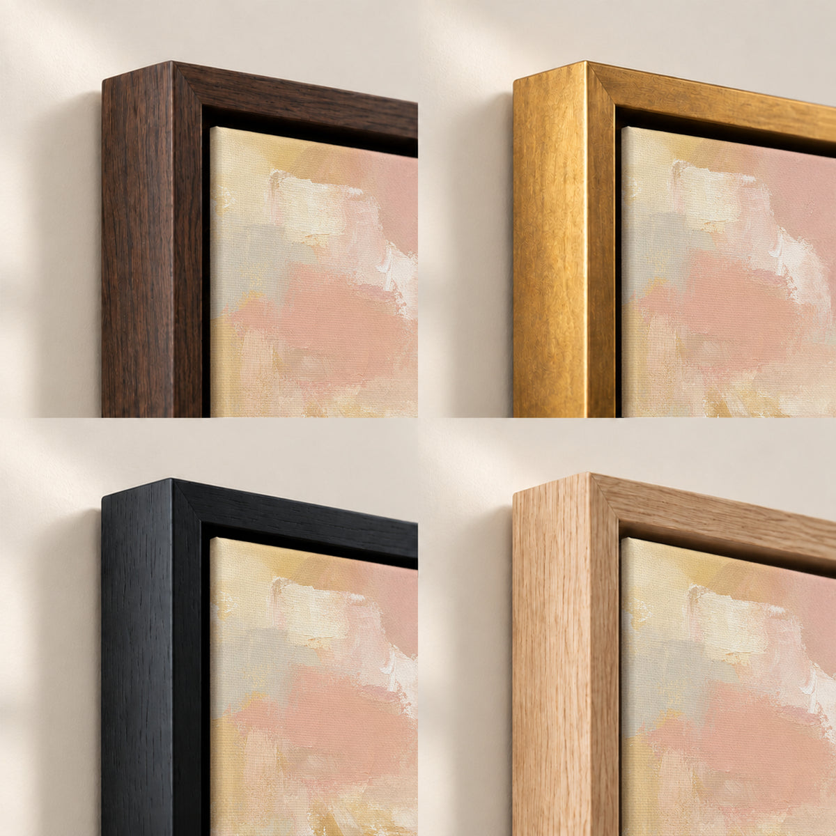 Palm Sunday Donkey frame finish options: Brown, Gold, Black and Natural