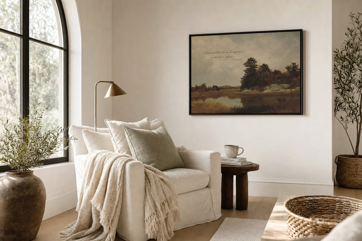 Oaks Beside the Marsh wall art
