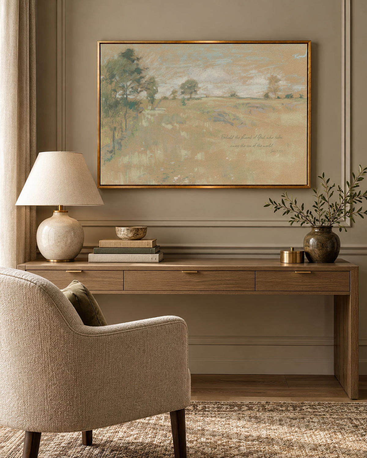 Golden Pasture wall art