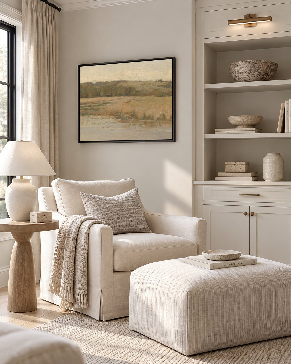 Wetland and Distant Hills wall art