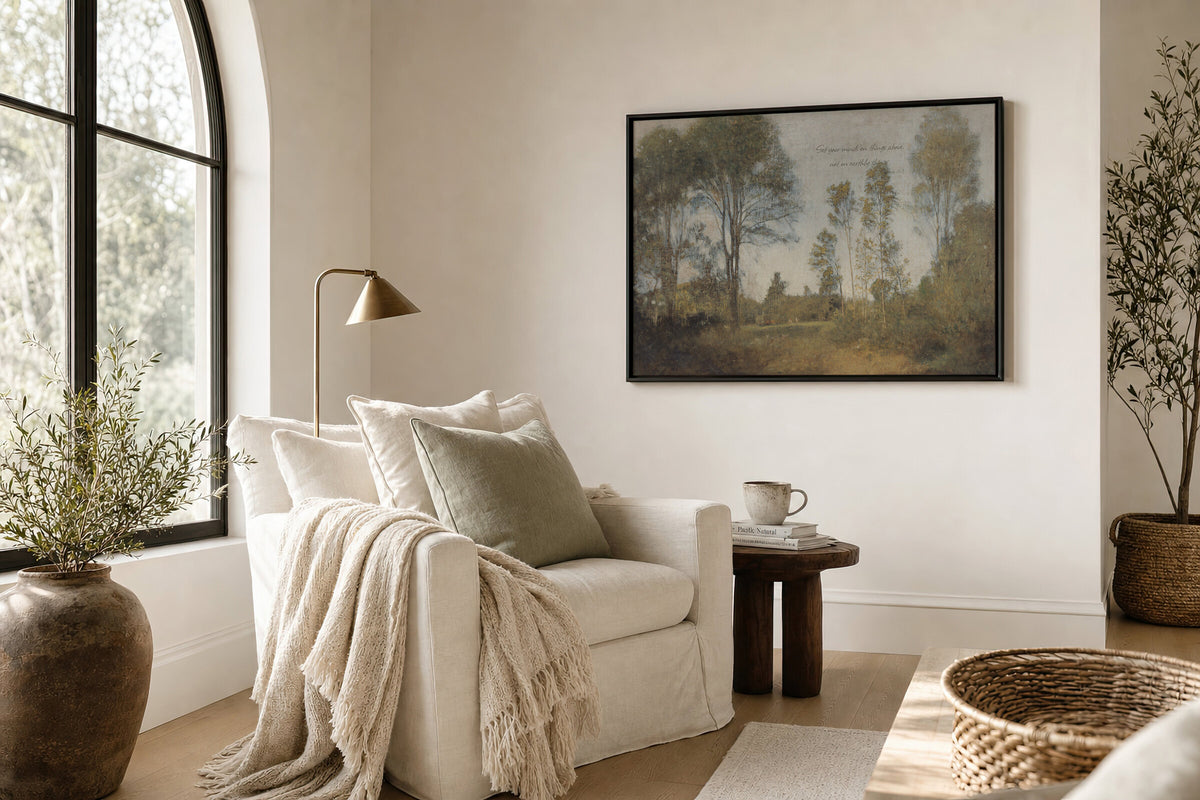 Tall Trees and Open Meadow wall art