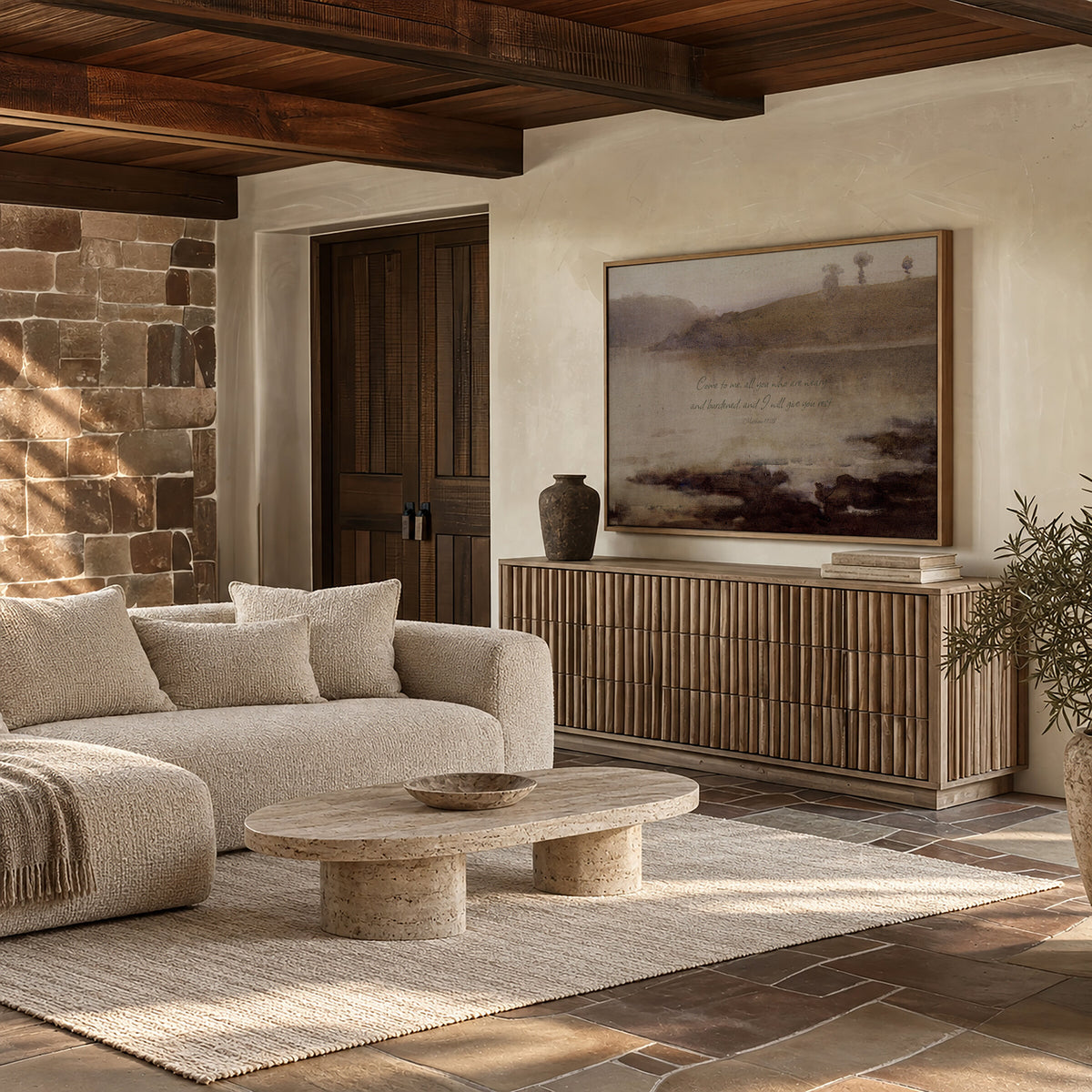 Quiet Grey Lake wall art