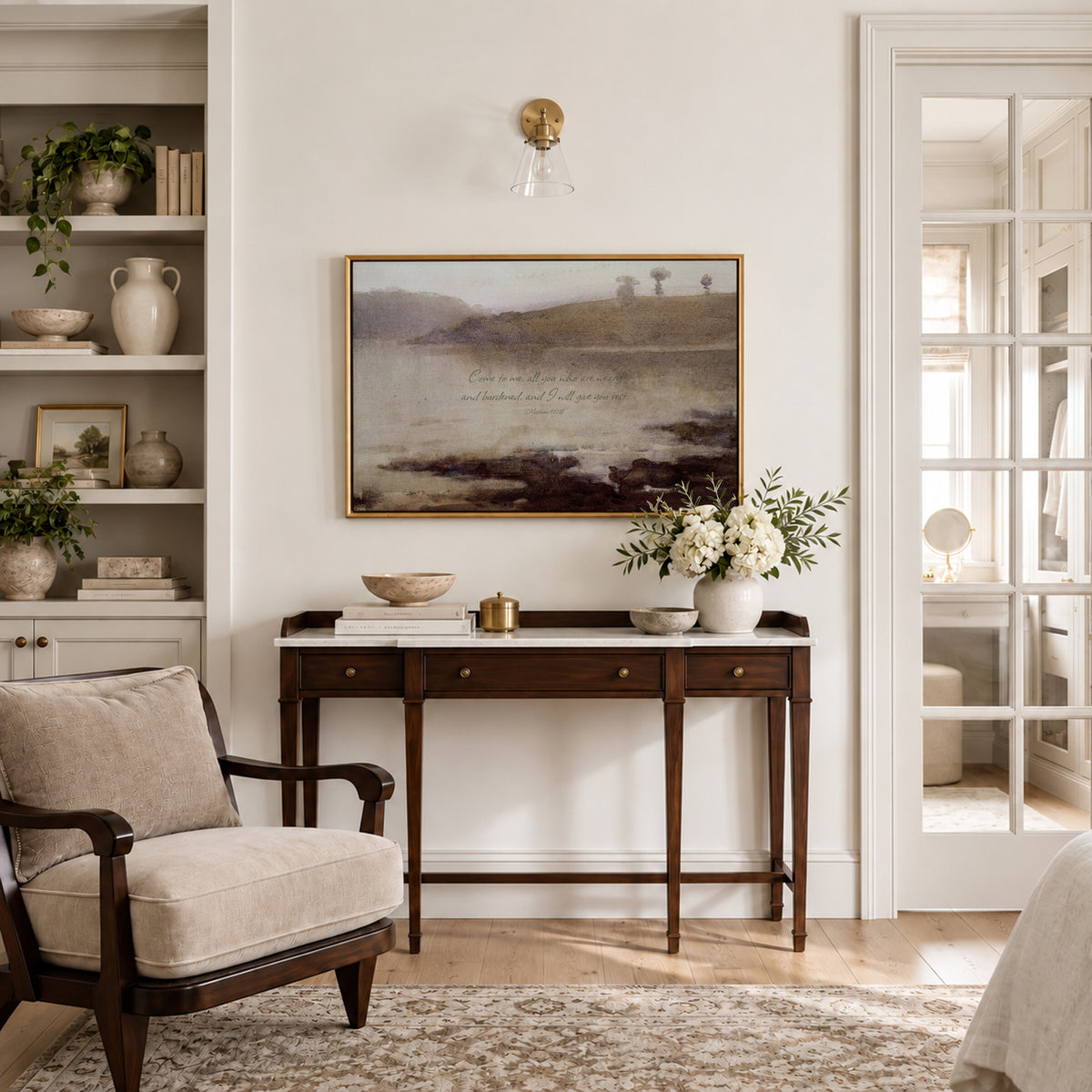 Quiet Grey Lake wall art