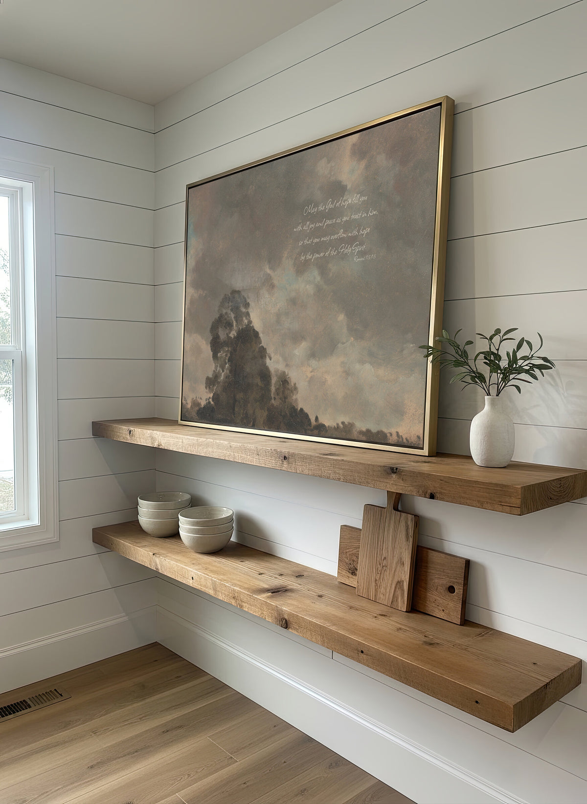 Oak Beneath Dark Clouds wall art