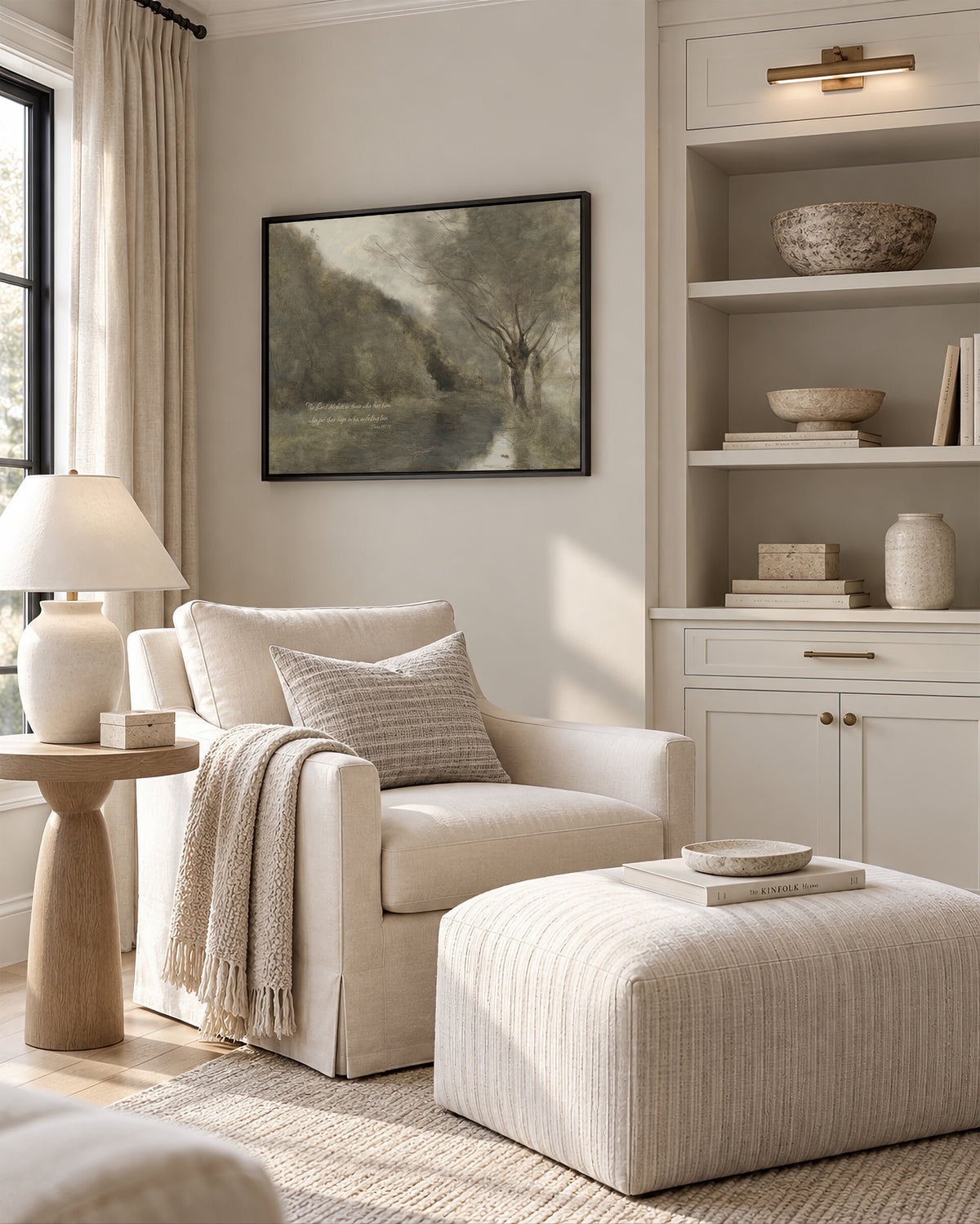 Quiet River and Bare Tree wall art