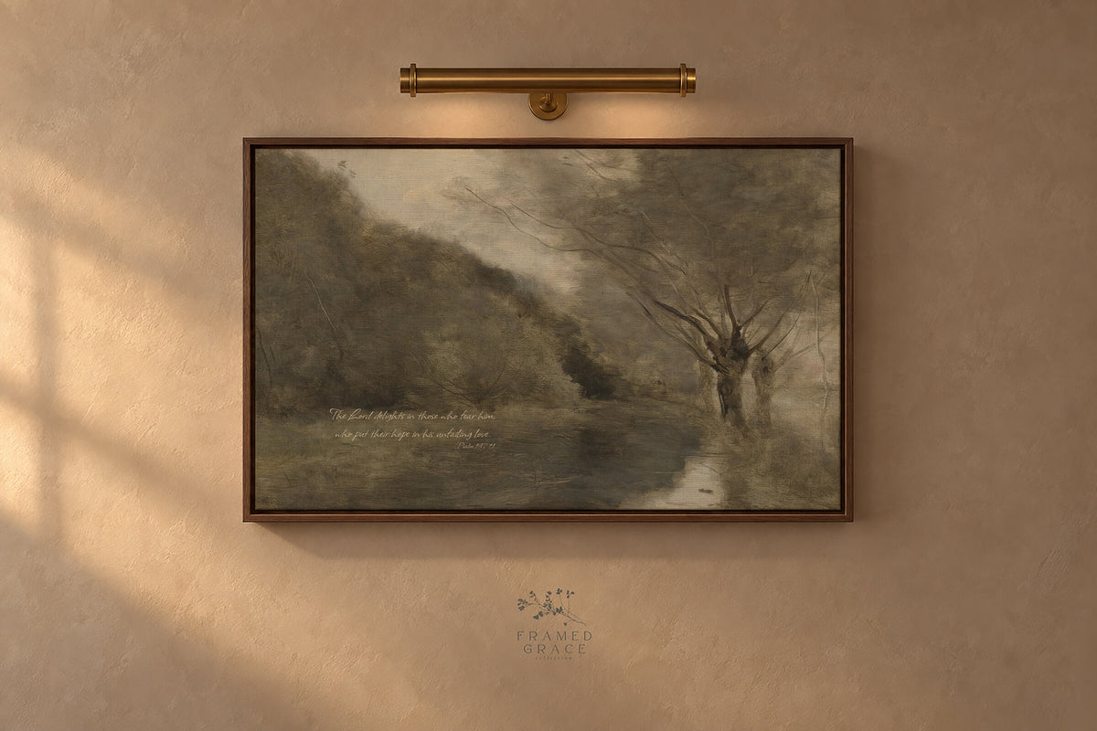 Quiet River and Bare Tree wall art