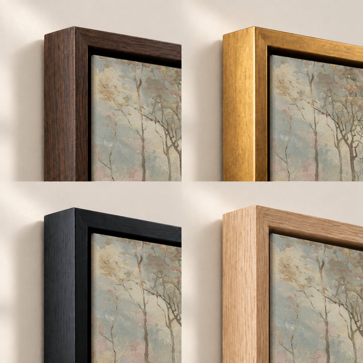 Cows in Water by the Birches wall art
