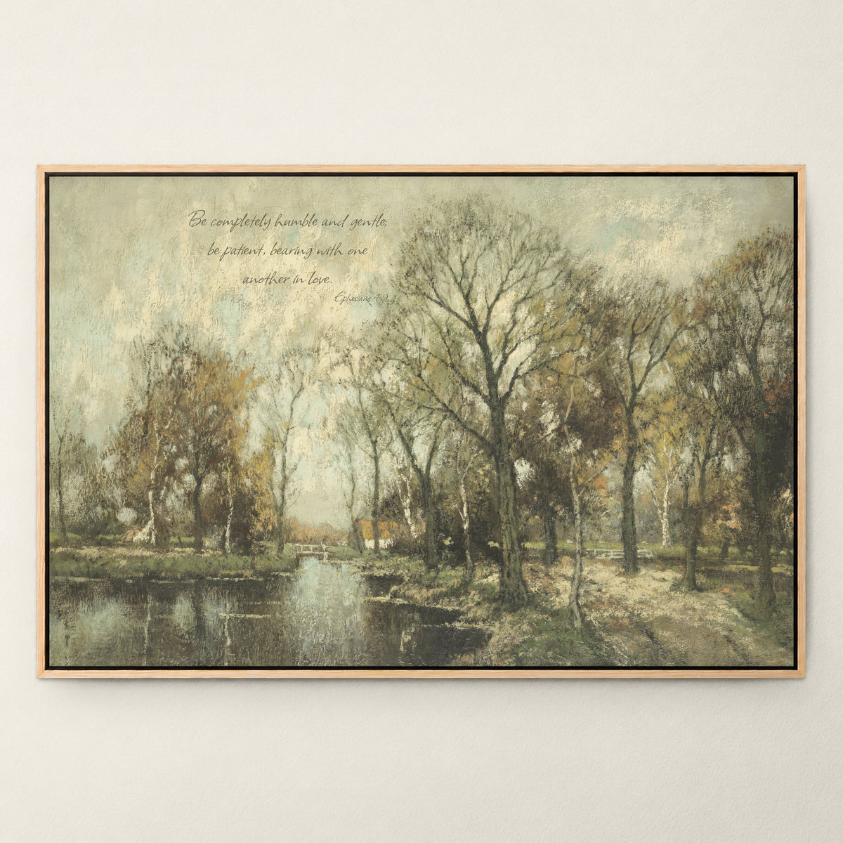 Flooded Woodland River wall art