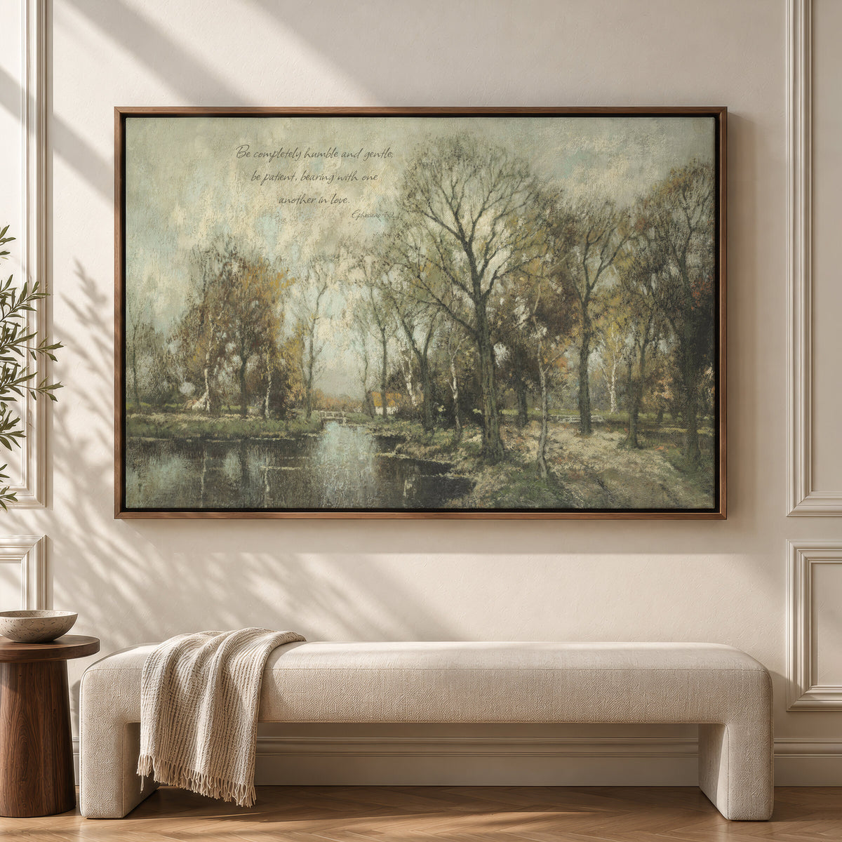 Flooded Woodland River wall art