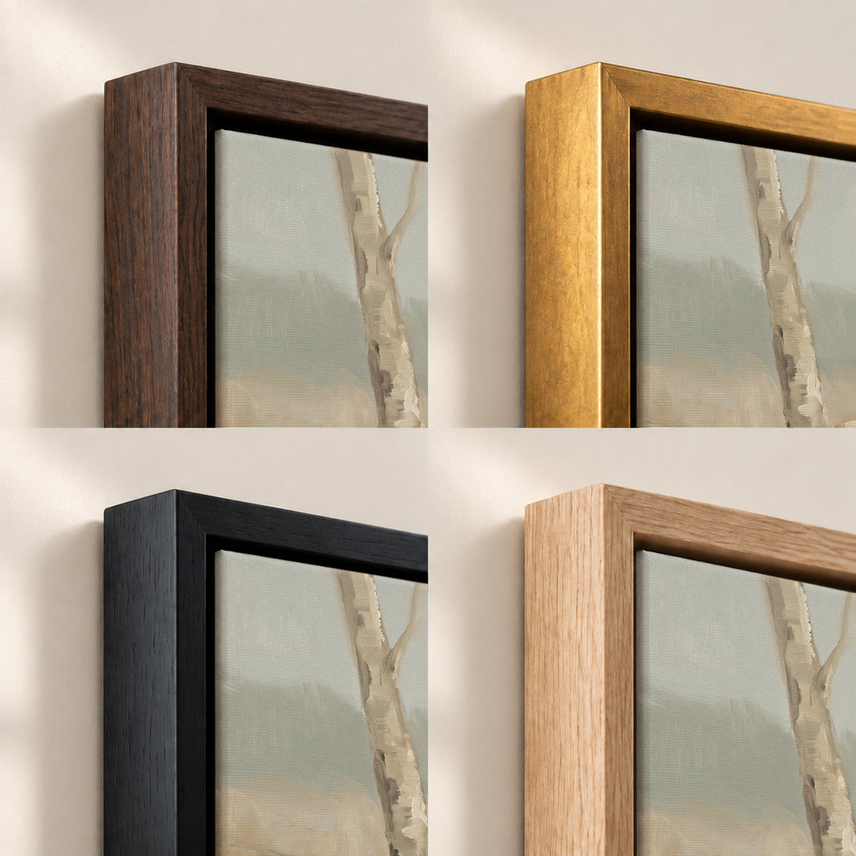 Flock Between Birches wall art