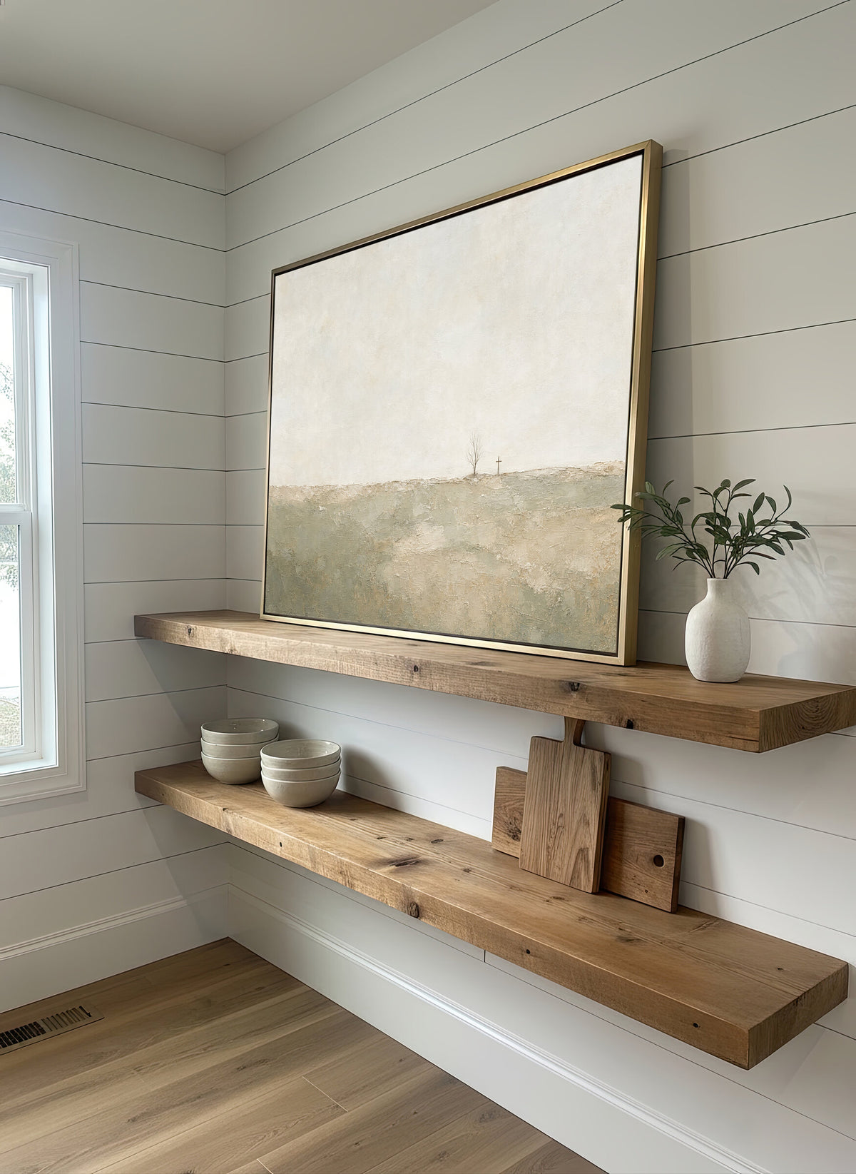 Lone Tree Cross Neutral wall art