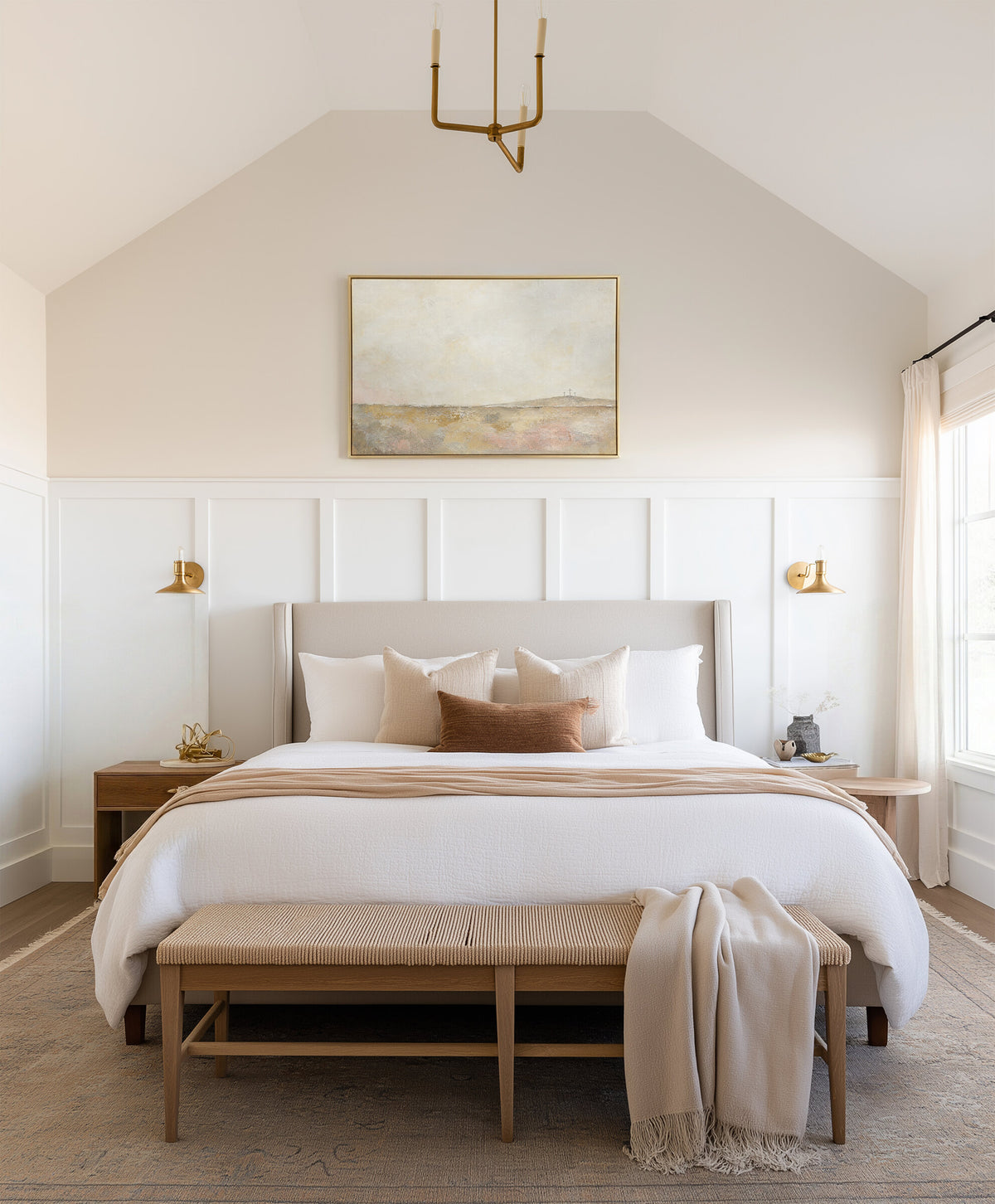 Three Crosses Gold wall art