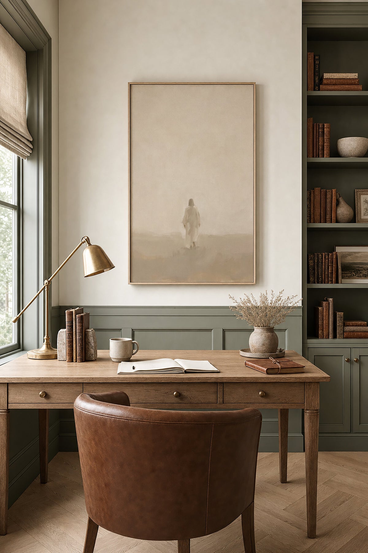 Shepherd into the White wall art