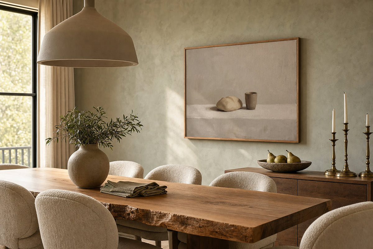 Bread and Cup Ivory wall art