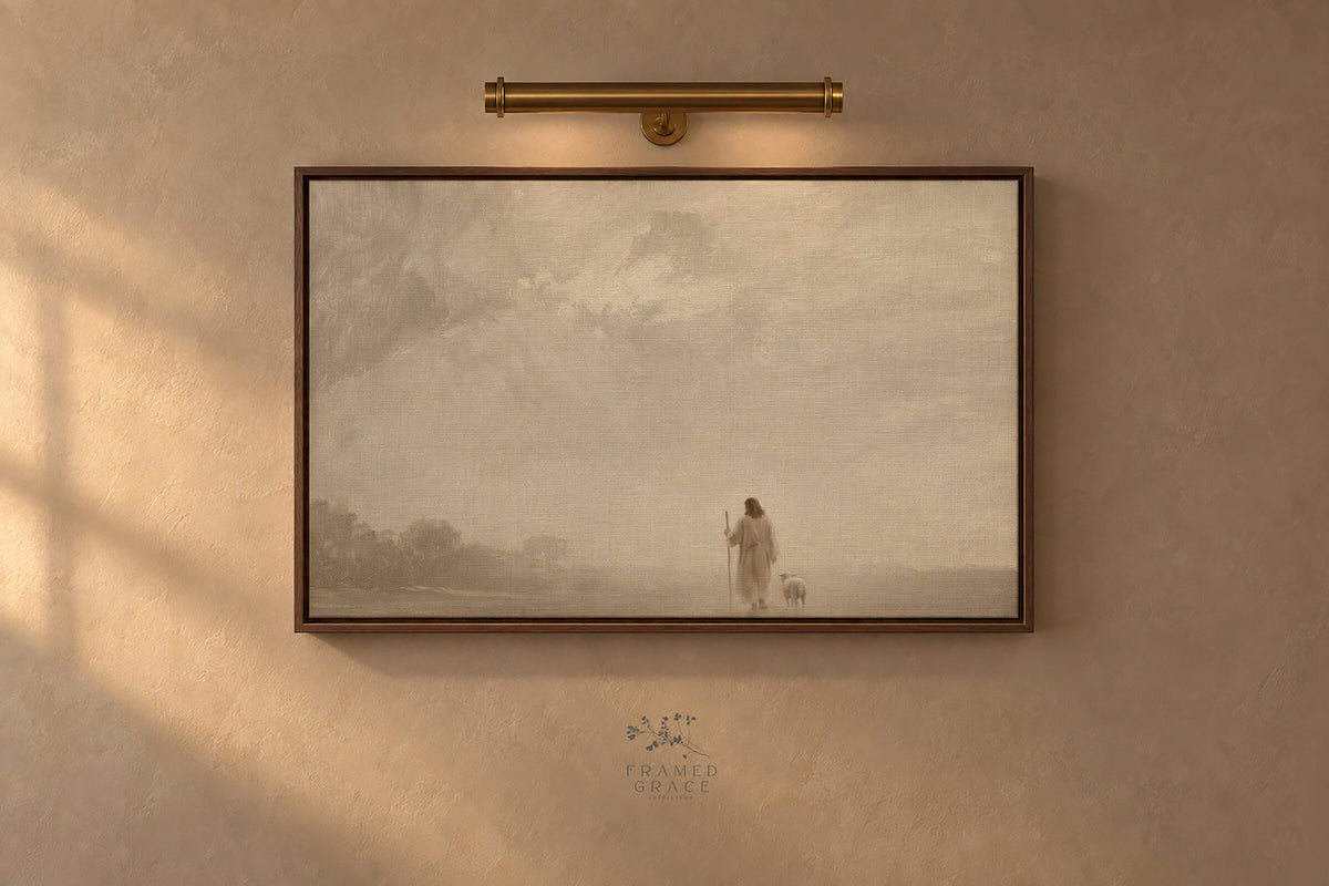 Psalm 23 Veiled Shepherd wall art