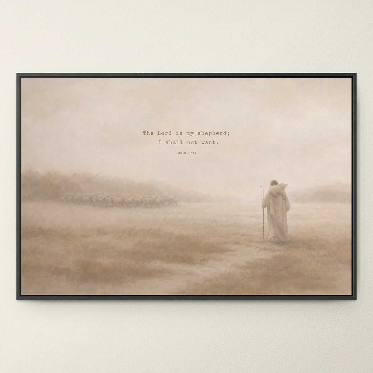 The Shepherd in Fog wall art