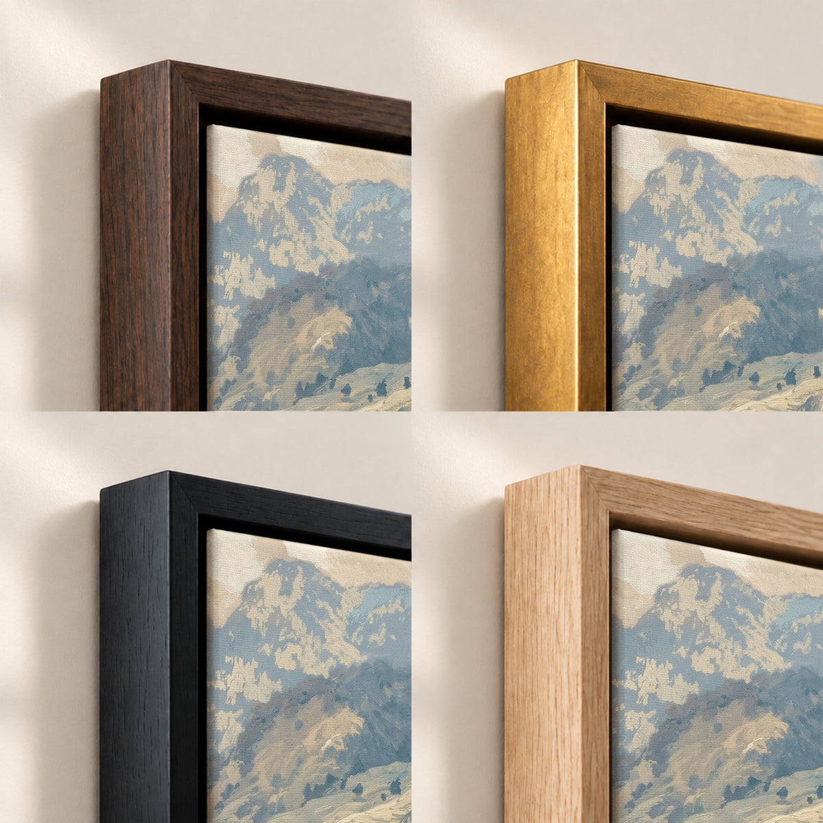 Powder Blue Mountain Valley wall art