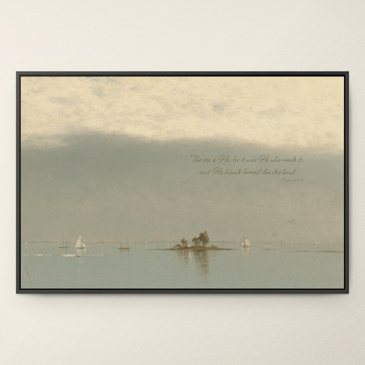 Quiet Sea and Tiny Boats wall art
