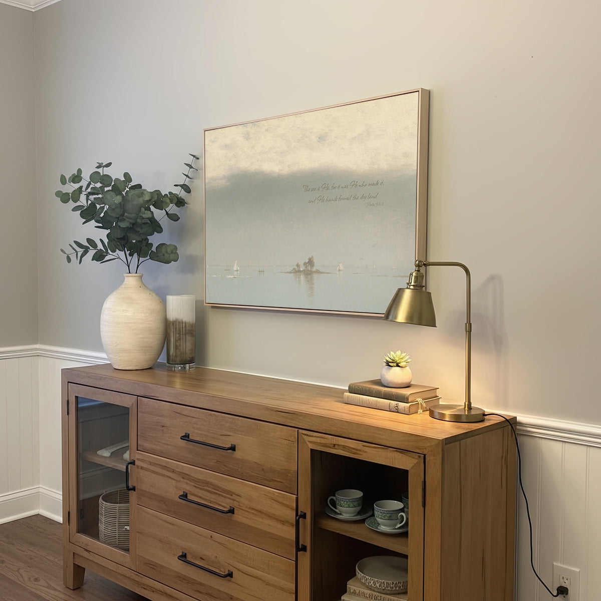 Quiet Sea and Tiny Boats wall art