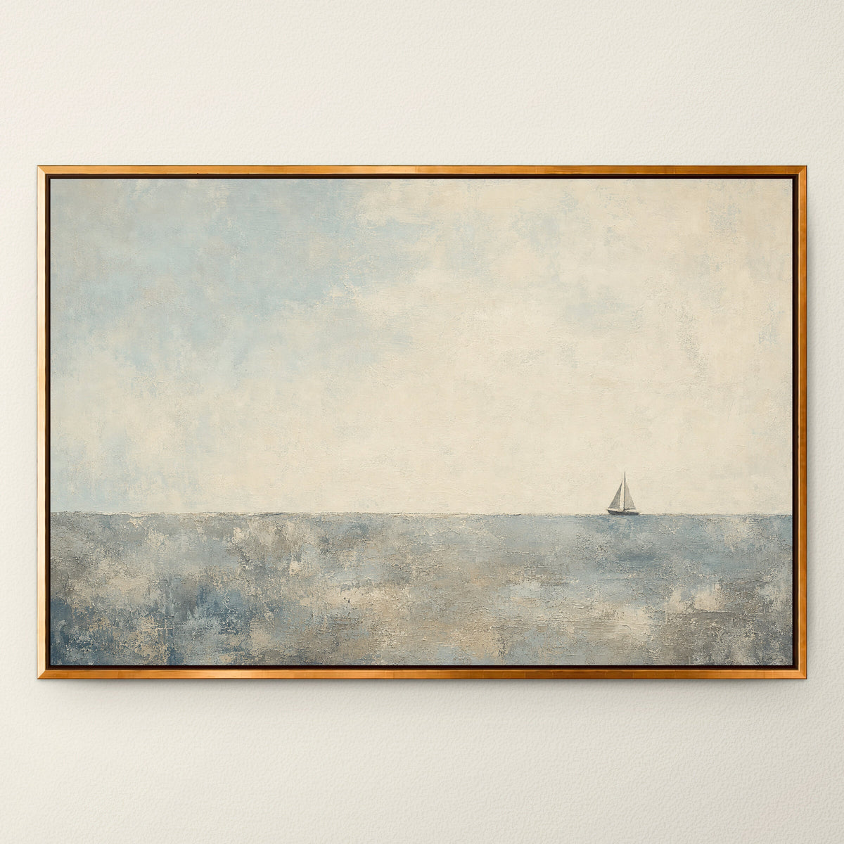 Dusty Sea Boat wall art