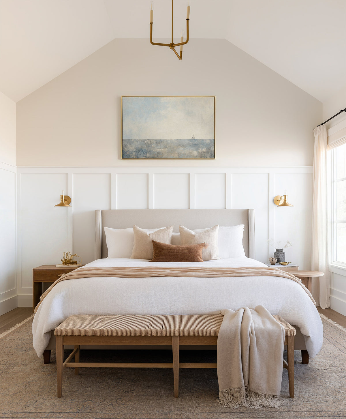 Dusty Sea Boat wall art