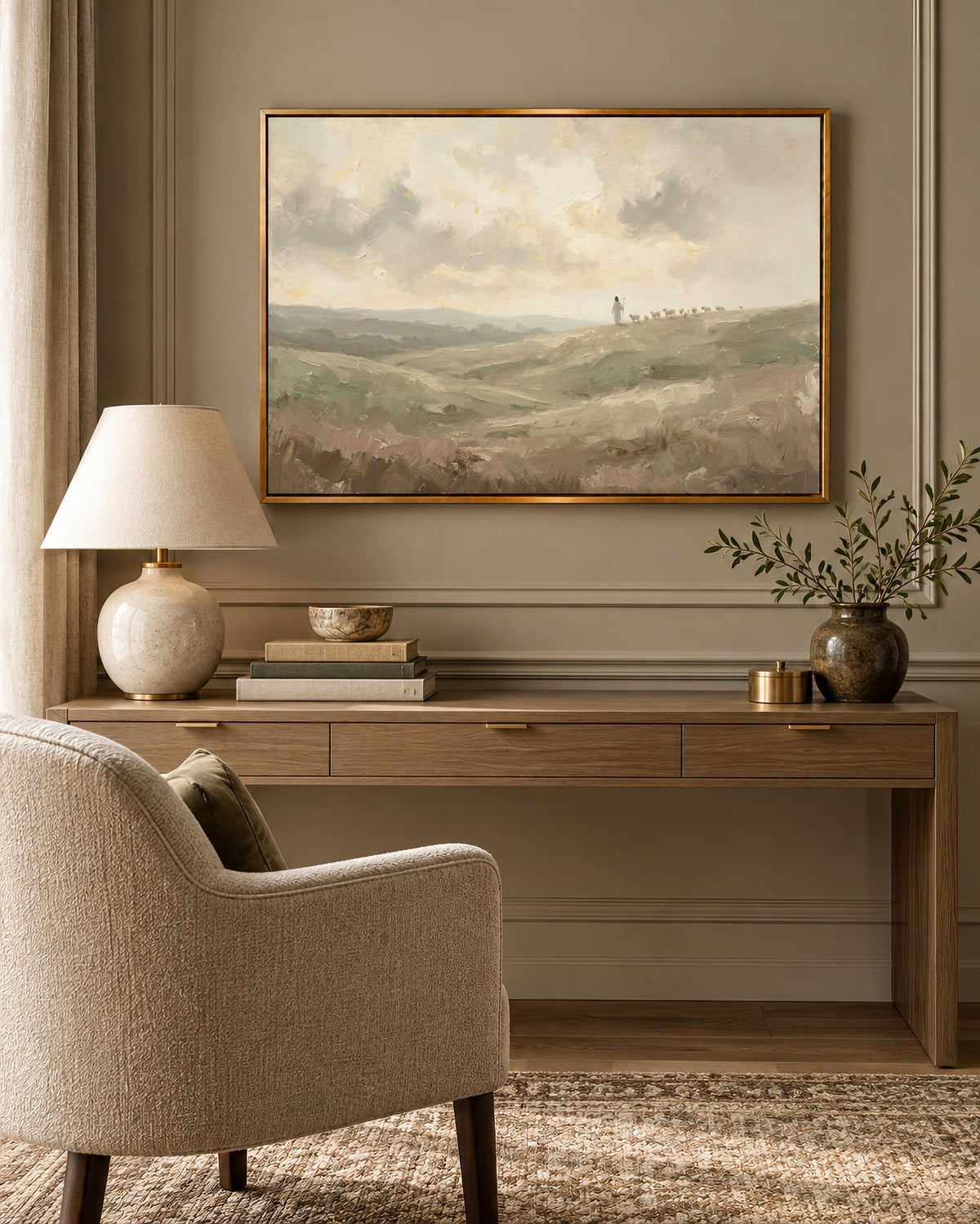 Crest Hill Sheep wall art